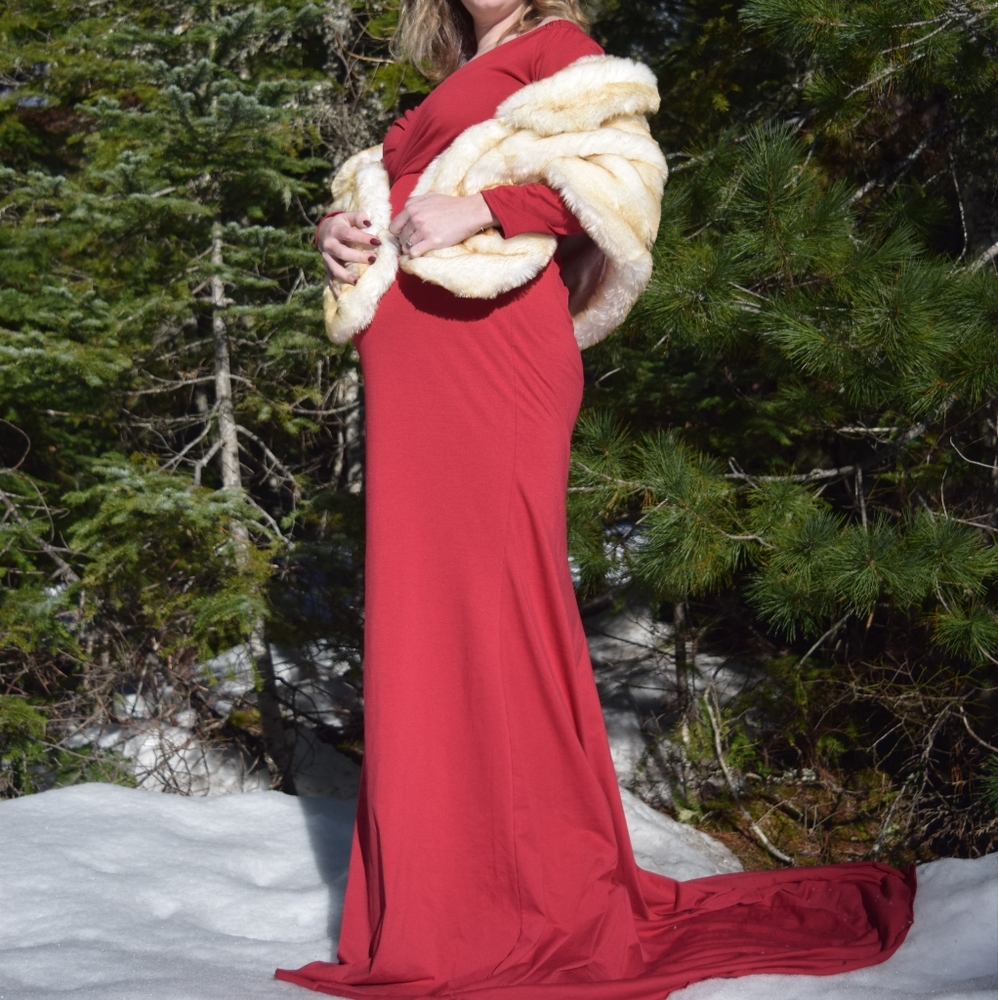 Maternity photo shoot dress